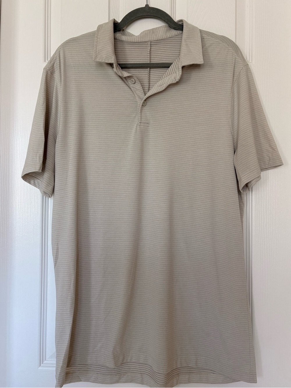 Lululemon Mens Striped Technical Polo Top - XL